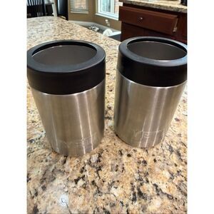 Bundle of 2 Yeti Rambler 12 oz. Colster Can Insulators- Stainless Steel!